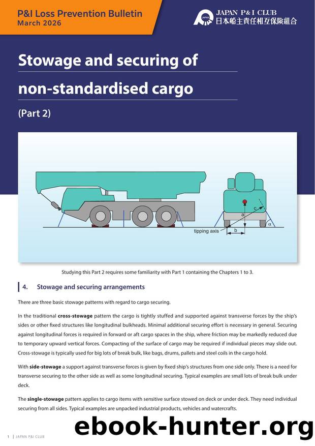 Stowage and Securing of non-standardised cargo part 2 by Unknown