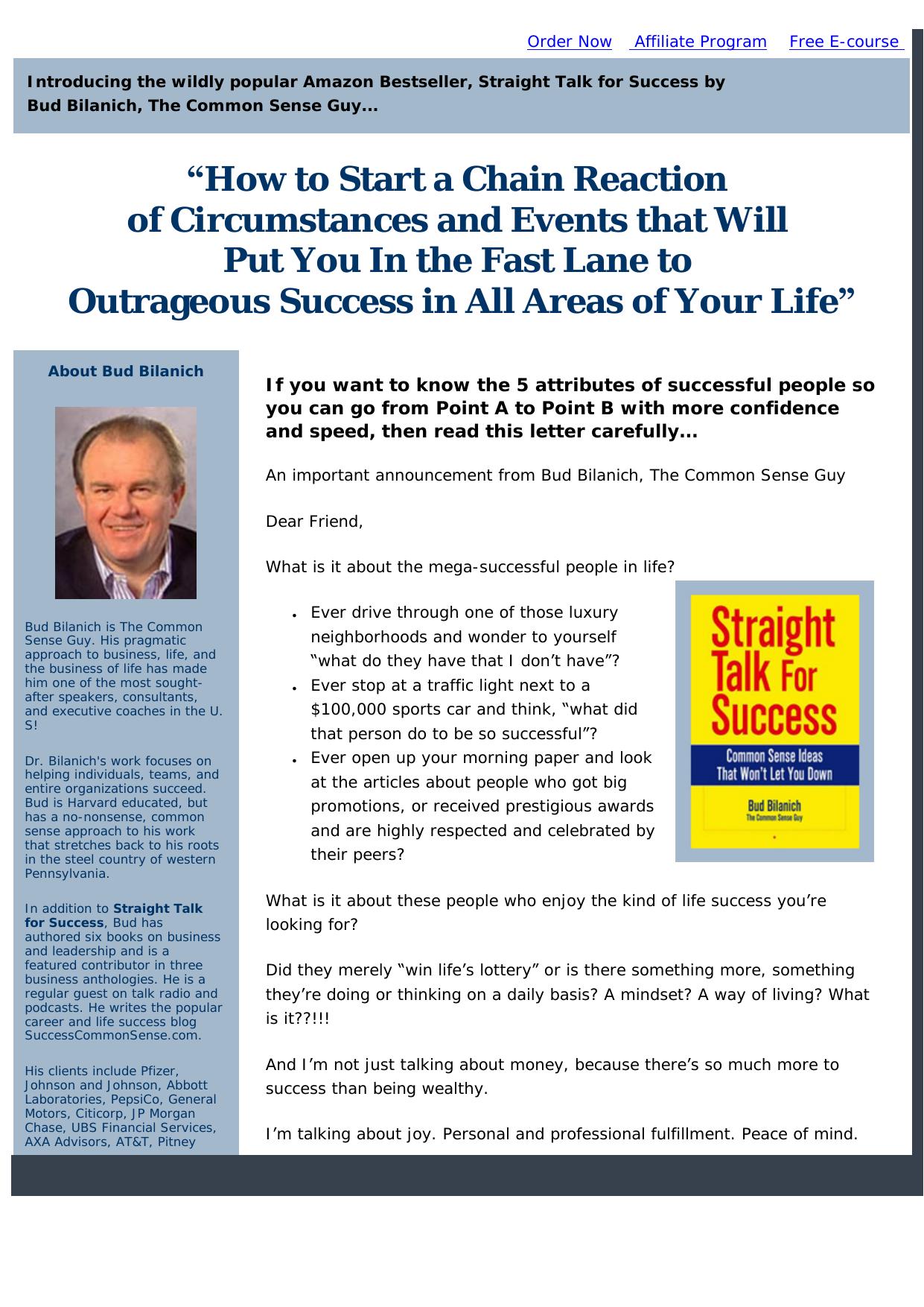 Straight Talk For Success.. by Best of Kuszter's Collection