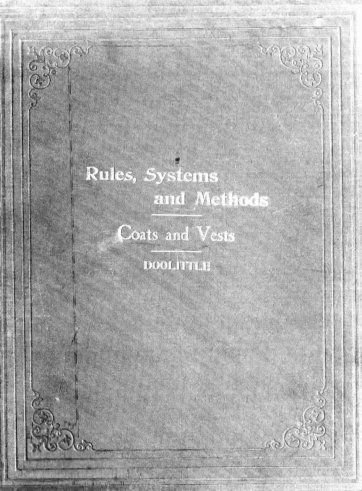 Straight shoulder rules, systems and methods of the present day by Doolittle Oliver Taylor