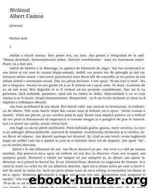 Strainul by Albert Camus