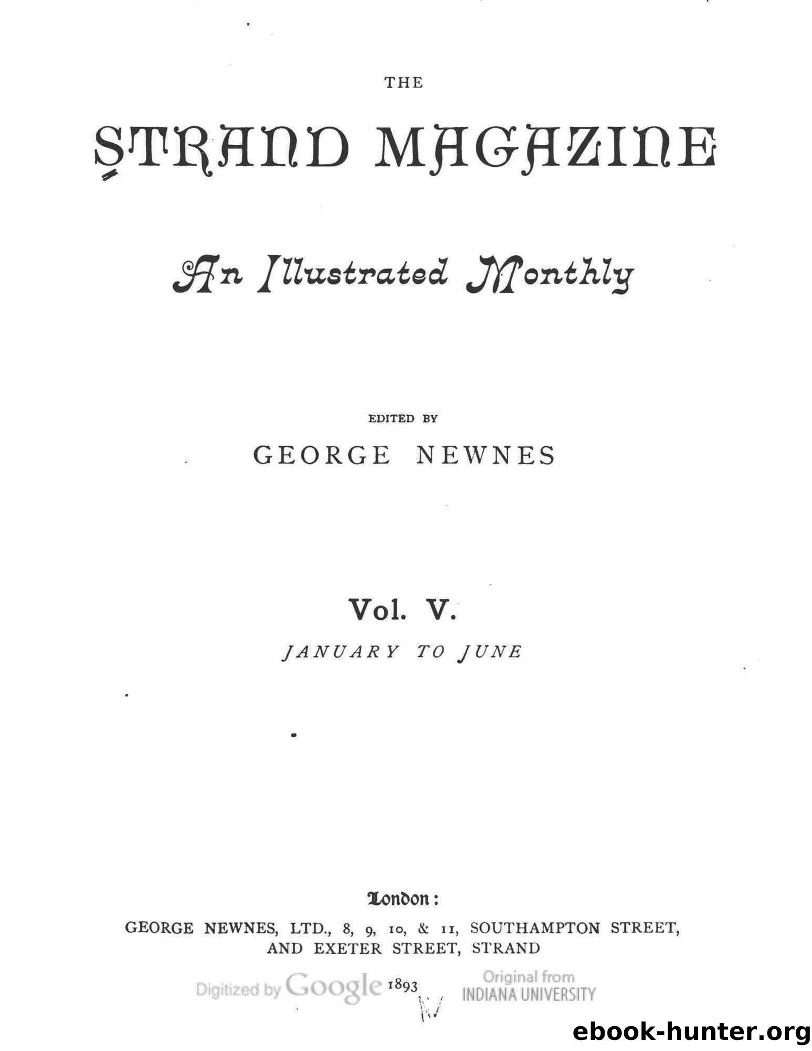 Strand Magazine v005 Index by Unknown