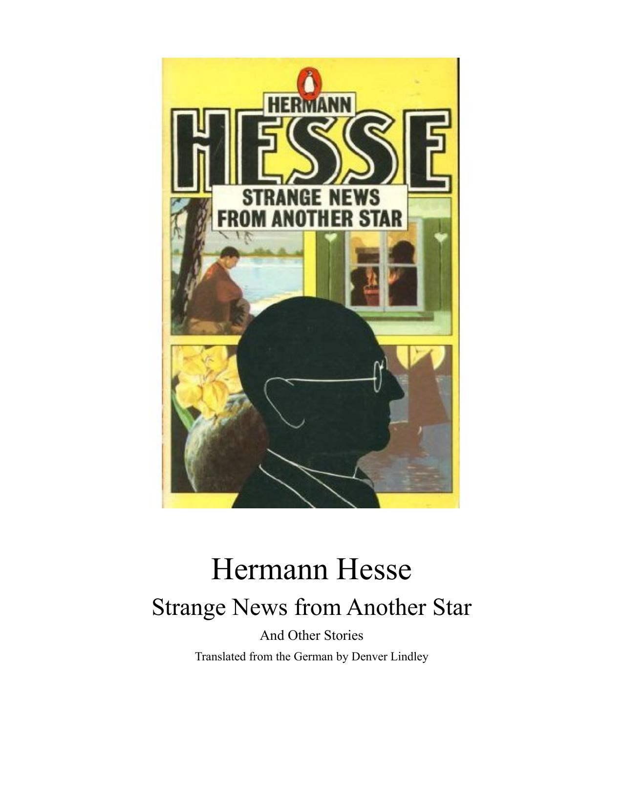 Strange News from Another Star by Hermann Hesse