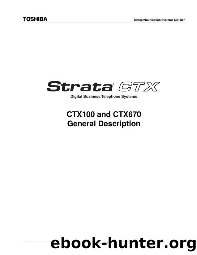 Strata CTX General Description by Toshiba TSD