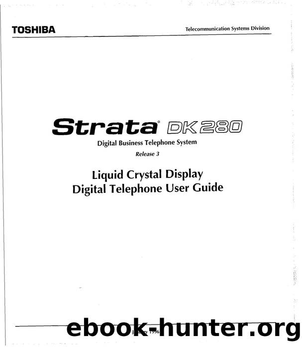 Strata DK 280 Rel 3 LCD User Guide by EZ Manuals