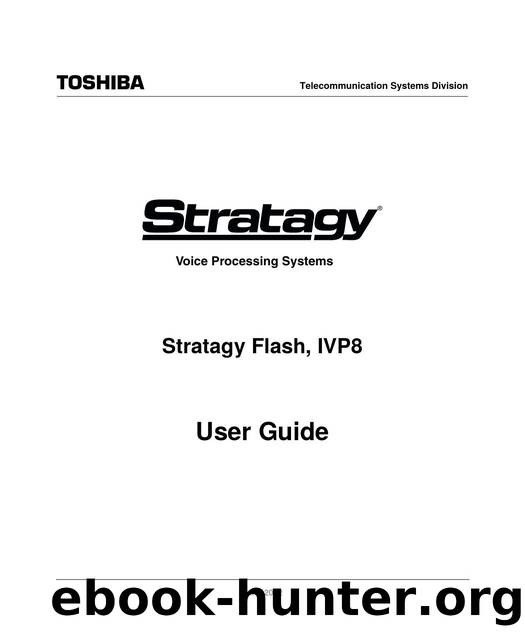 Stratagy Flash, IVP8 User Guide by Toshiba TSD