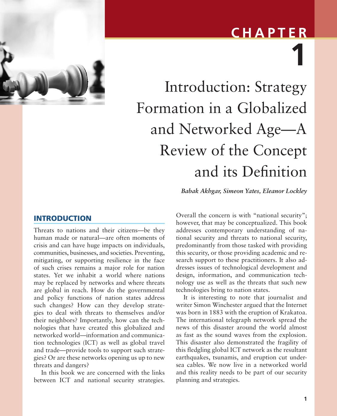 Strategic Intelligence Management. National Security Imperatives and Information and Communications Technologies by Babak Akhgar and Simeon Yates (Eds.)