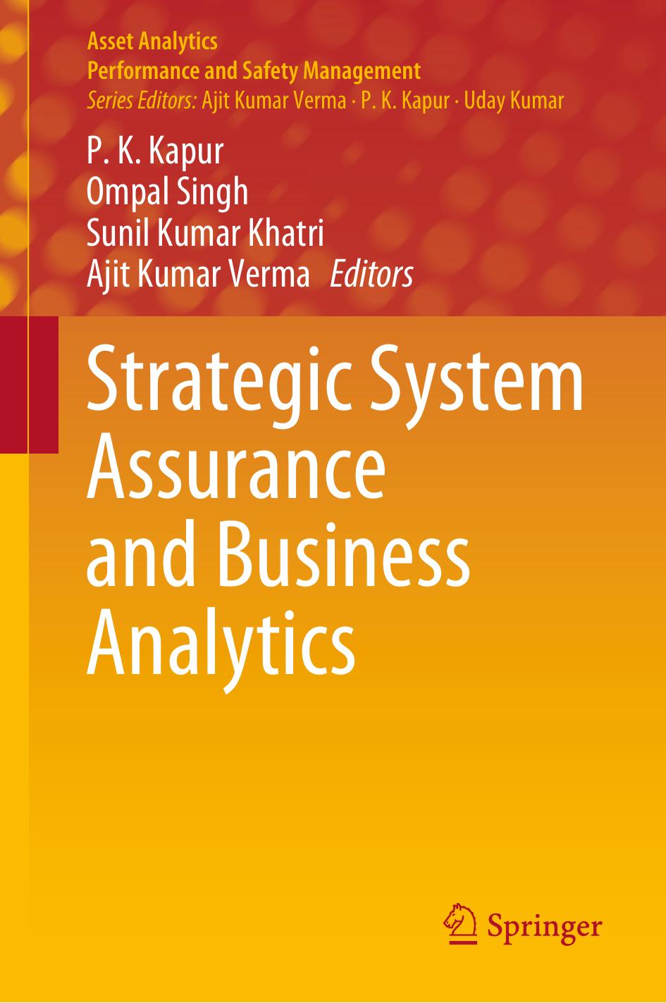 Strategic System Assurance and Business Analytics by Unknow