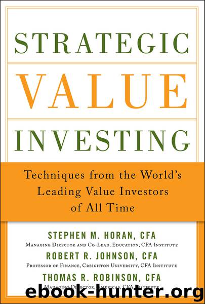 Strategic Value Investing by Stephen Horan