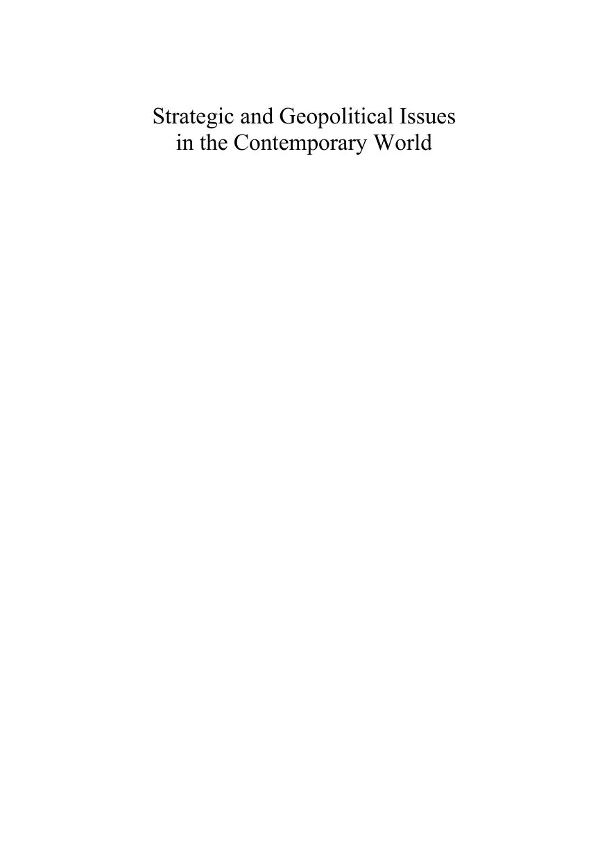 Strategic and Geopolitical Issues in the Contemporary World by Martin Riegl; Jakub Landovský