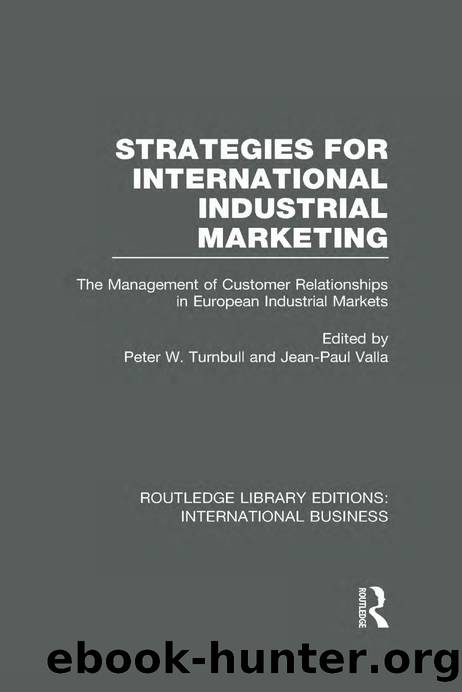Strategies for International Industrial Marketing (RLE International Business) : The Management of Customer Relationships in European Industrial Markets by Peter W. Turnbull; Jean-Paul Valla