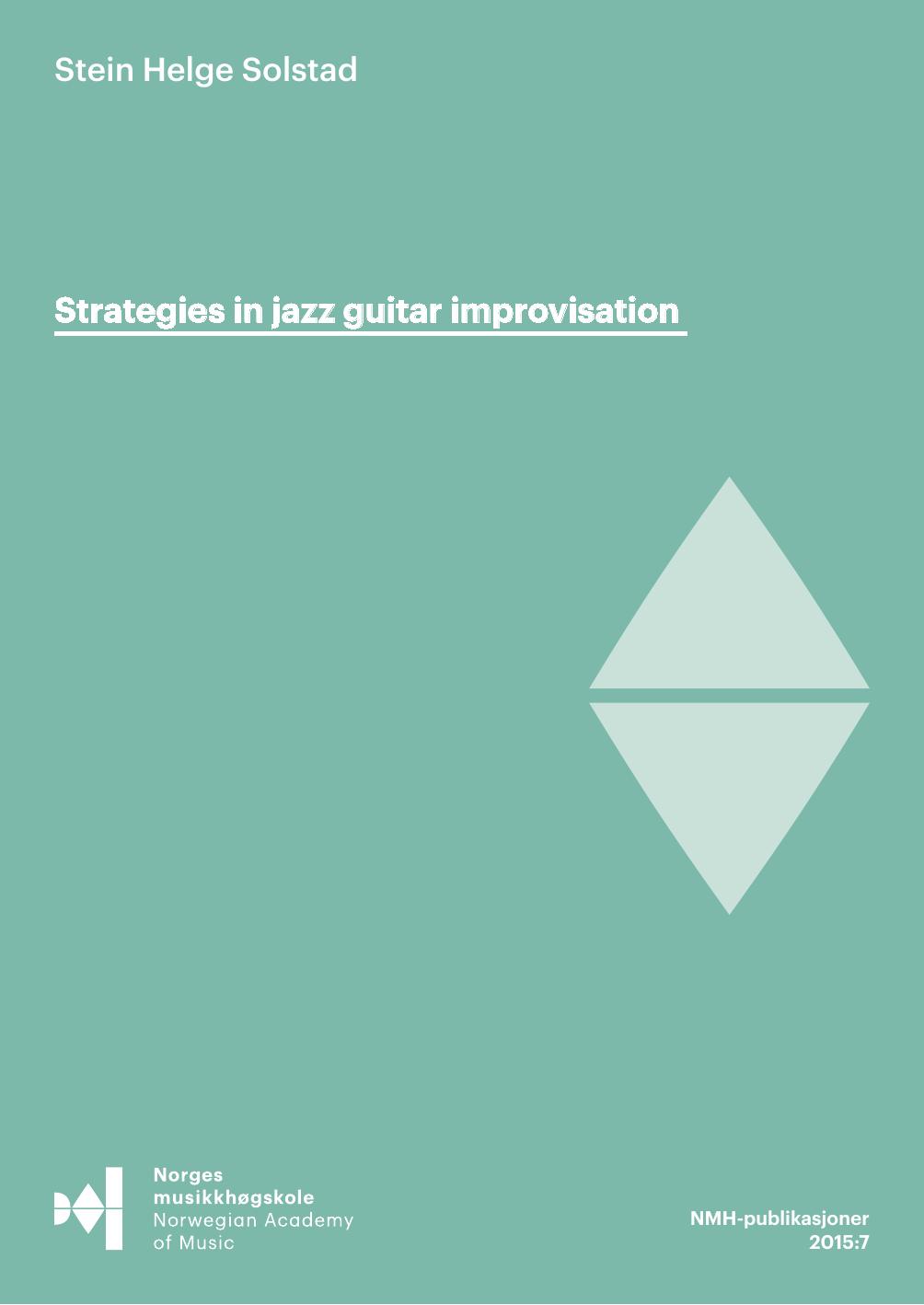 Strategies in jazz guitar improvisation by Unknown