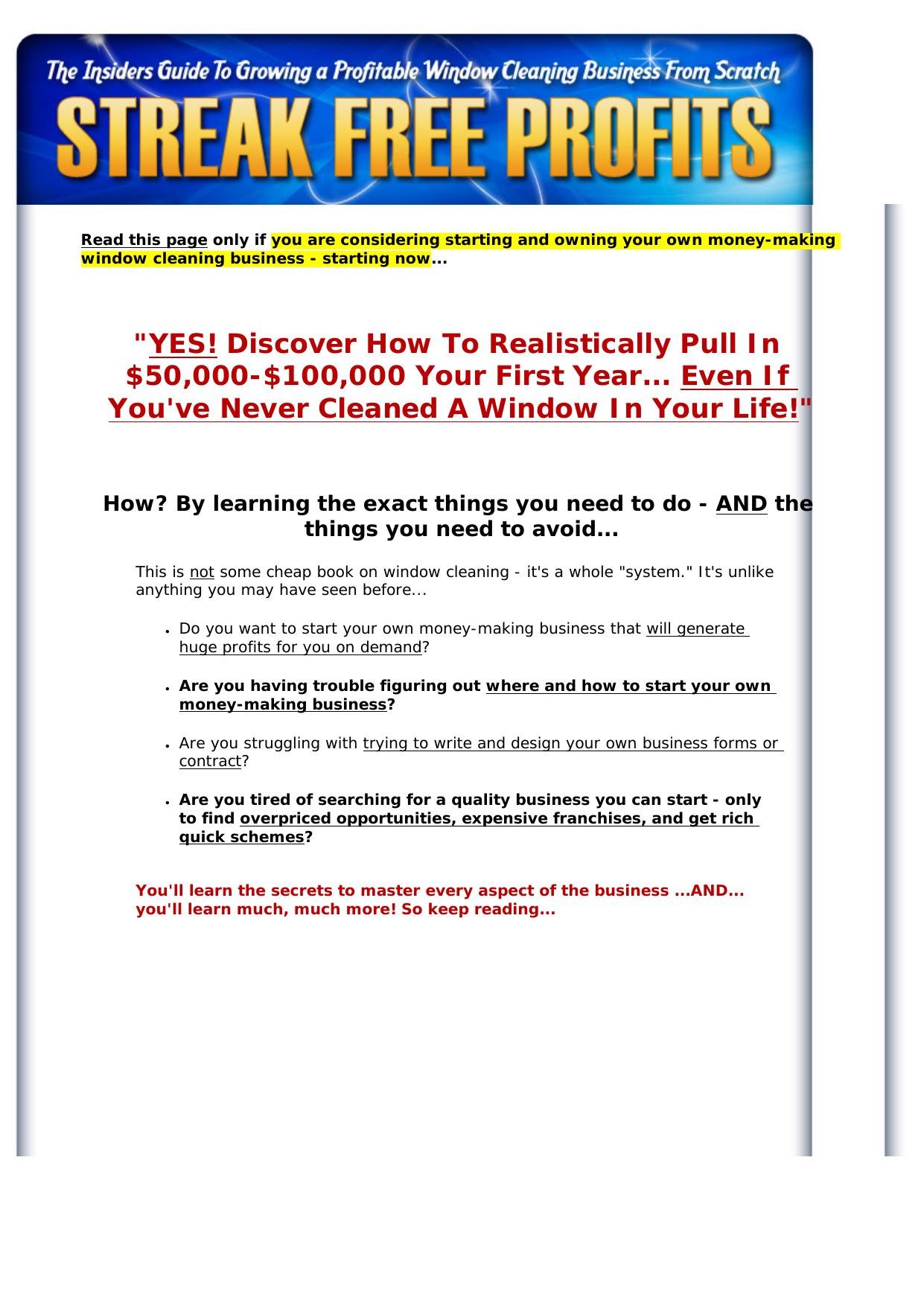 Streak Free Profits. by Best of Kuszter's Collection