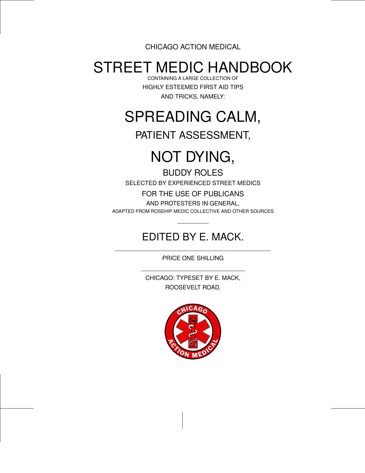 Street-Medic-Handbook by Unknown
