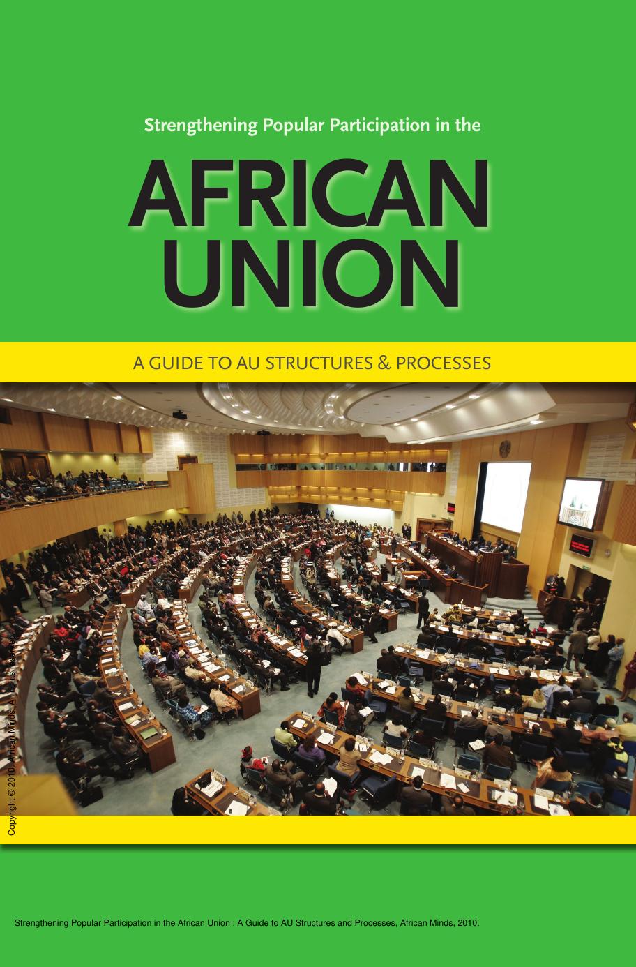 Strengthening Popular Participation in the African Union : A Guide to AU Structures and Processes by Oxfam Oxfam; AfriMap AfriMap