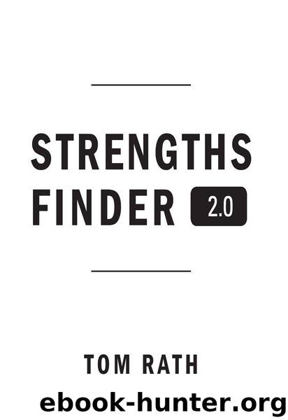 StrengthsFinder 2.0 by Rath Tom