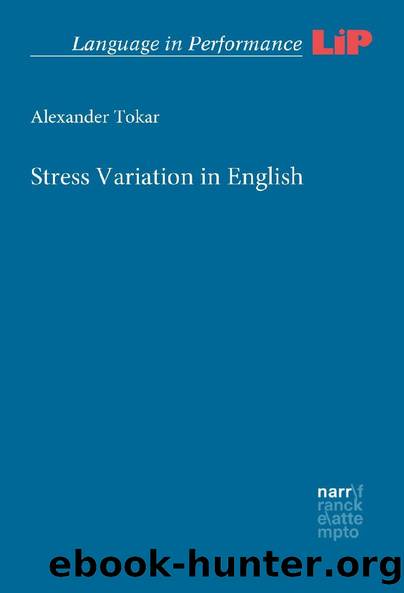 Stress Variation in English by Alexander Tokar