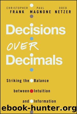 Striking the Balance between Intuition and Information by Paul Magnone & Oded Netzer