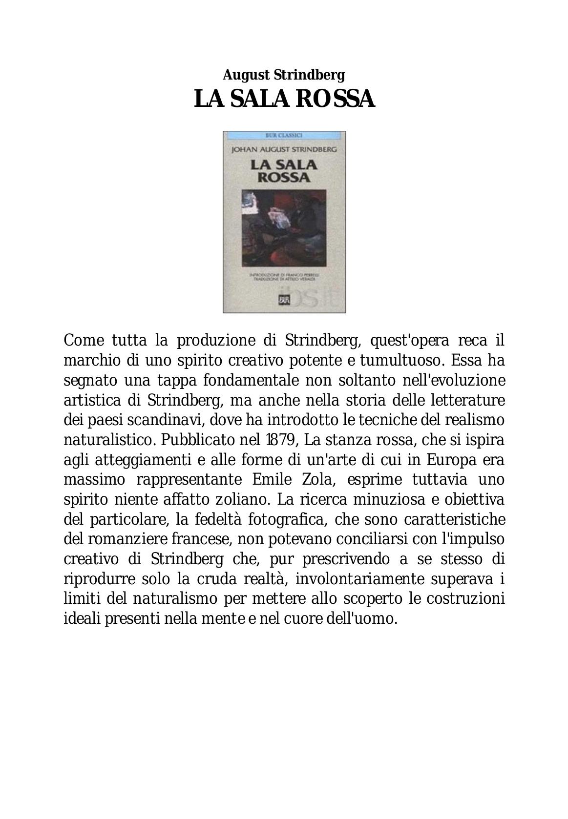 Strindberg by La sala rossa