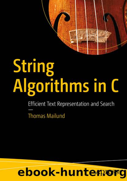 String Algorithms in C by Thomas Mailund