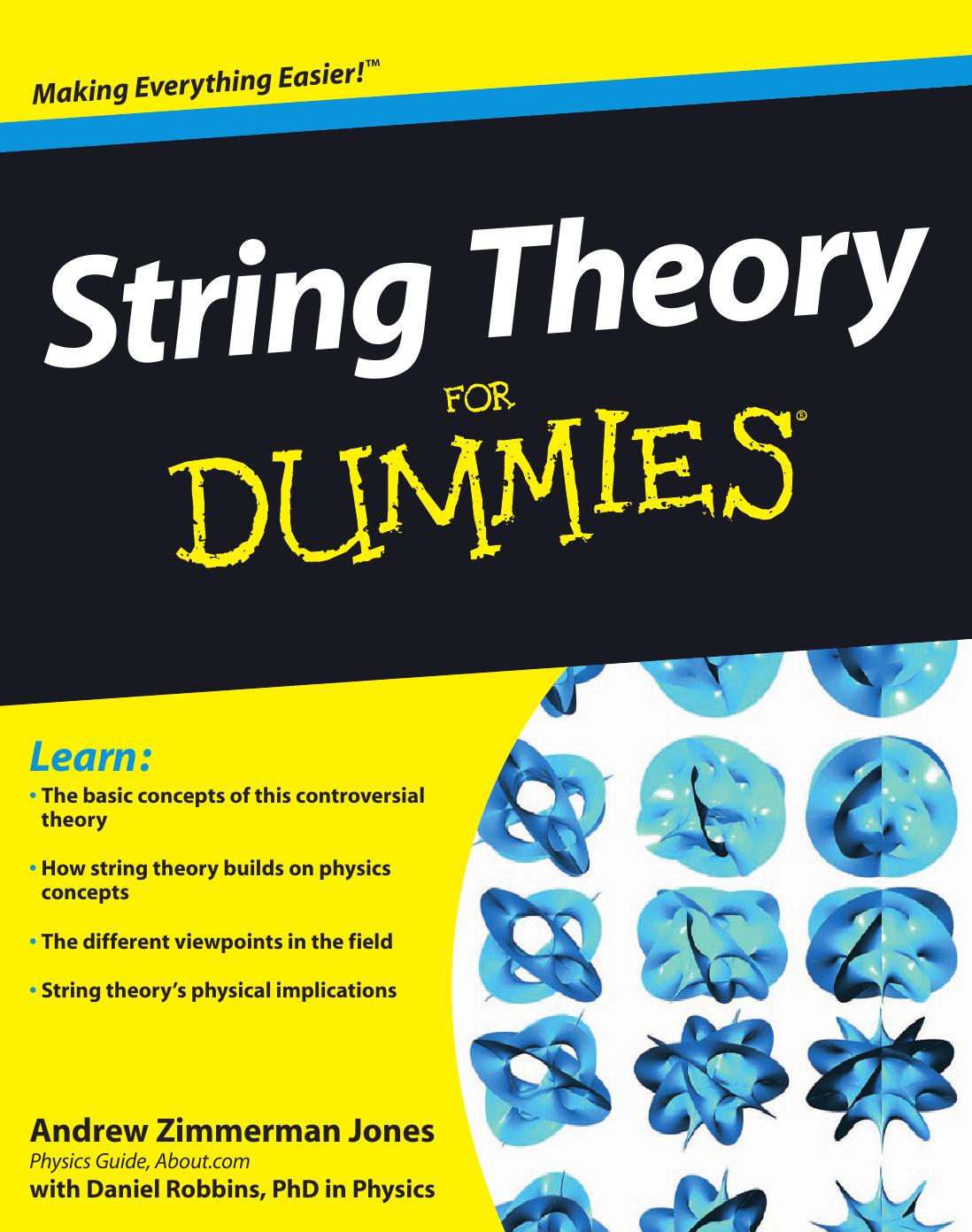 String Theory For Dummies by Unknown
