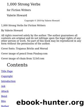 Strong Verbs for Fiction Writers (Indie Author Resources Book 2) by Unknown