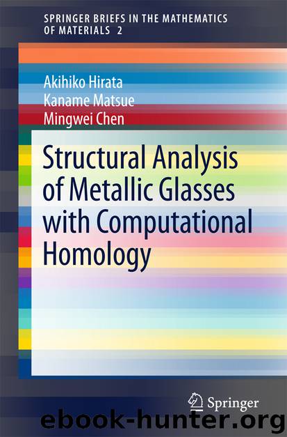Structural Analysis of Metallic Glasses with Computational Homology by Akihiko Hirata Kaname Matsue & Mingwei Chen
