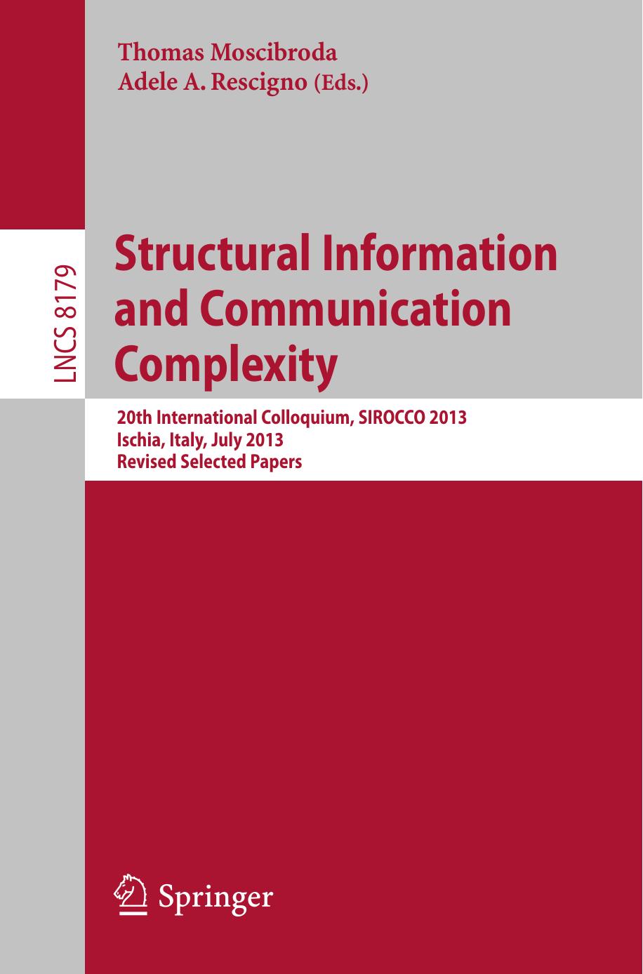 Structural Information and Communication Complexity (Repost) by Unknow