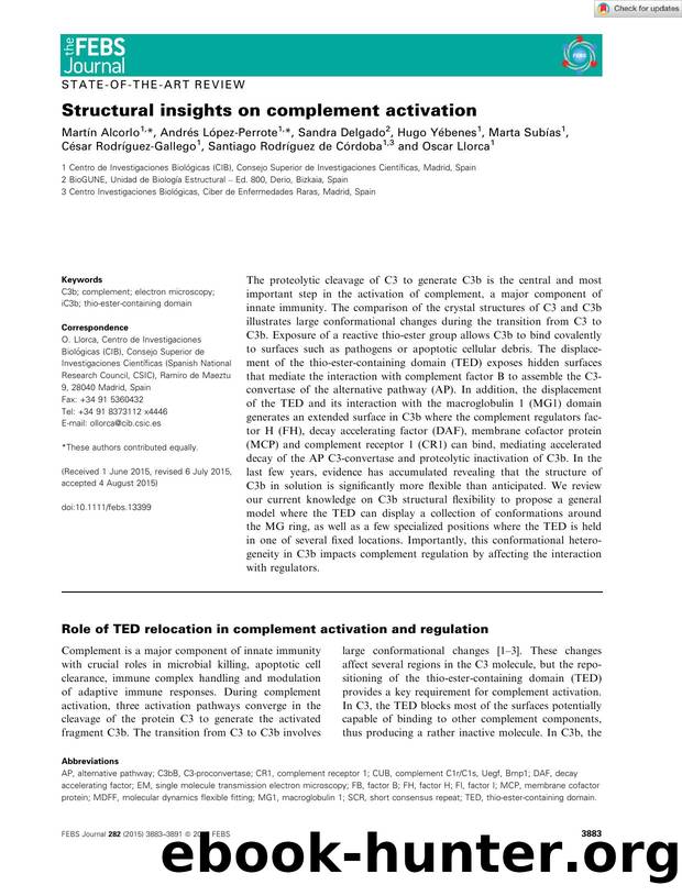 Structural insights on complement activation by Unknown