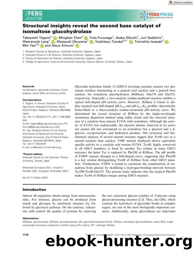 Structural insights reveal the second base catalyst of isomaltose glucohydrolase by Unknown
