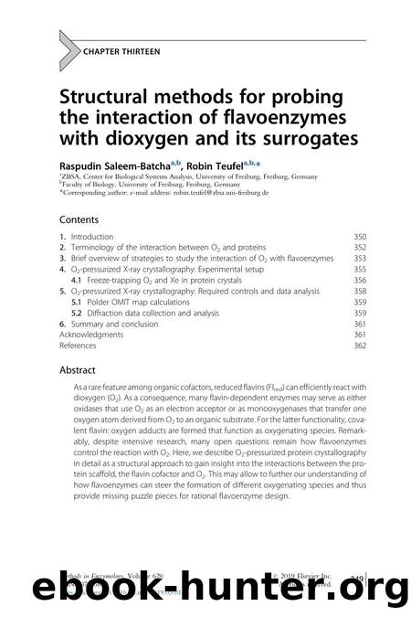 Structural methods for probing the interaction of flavoenzymes with dioxygen and its surrogates by Raspudin Saleem-Batcha & Robin Teufel