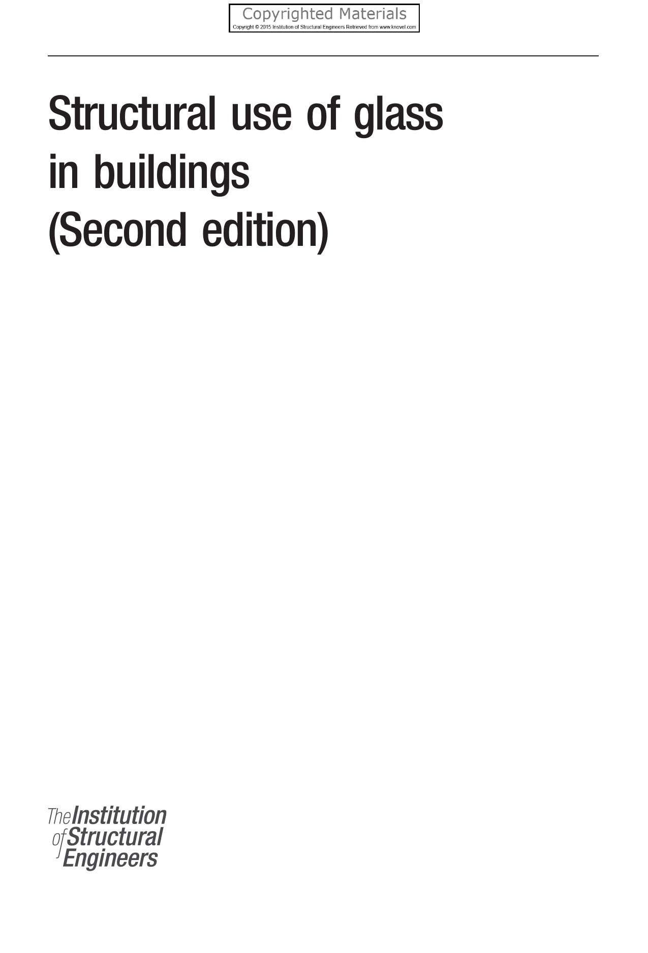 Structural use of glass in buildings by O'Regan C