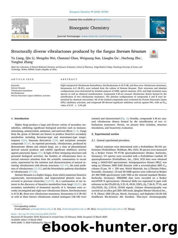 Structurally diverse vibralactones produced by the fungus Stereum hirsutum by unknow