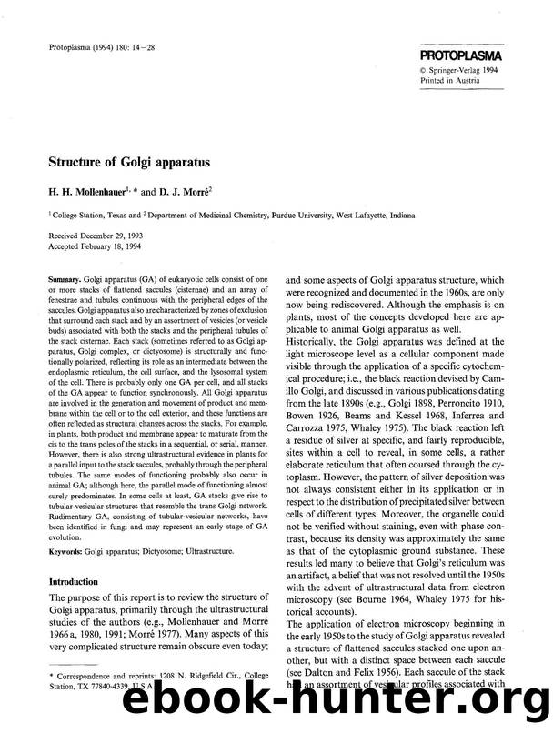 Structure of Golgi apparatus by Unknown