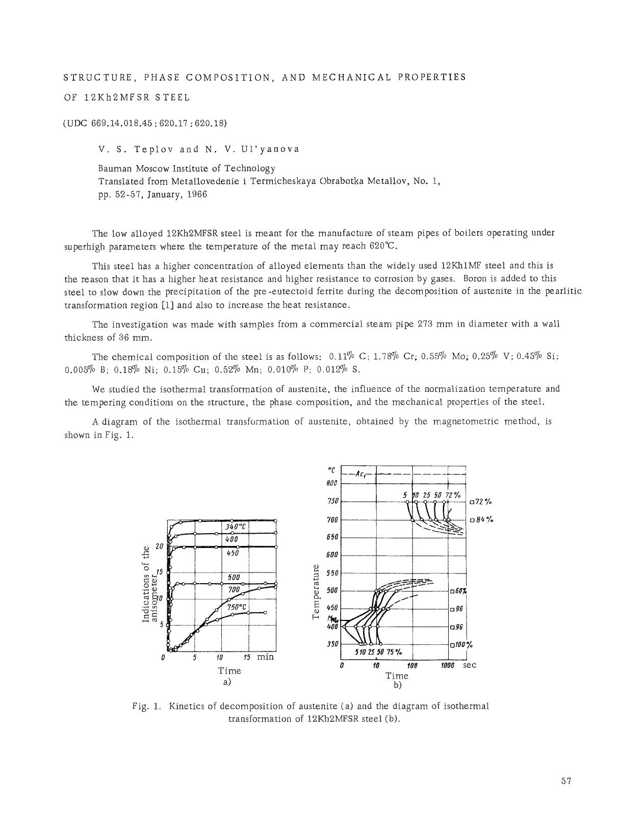 Structure, phase composition, and mechanical properties of 12Kh2MFSR steel by Unknown