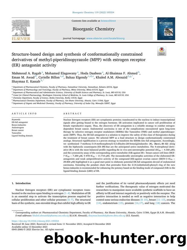 Structure-based design and synthesis of conformationally constrained derivatives of methyl-piperidinopyrazole (MPP) with estrogen receptor (ER) antagonist activity by unknow