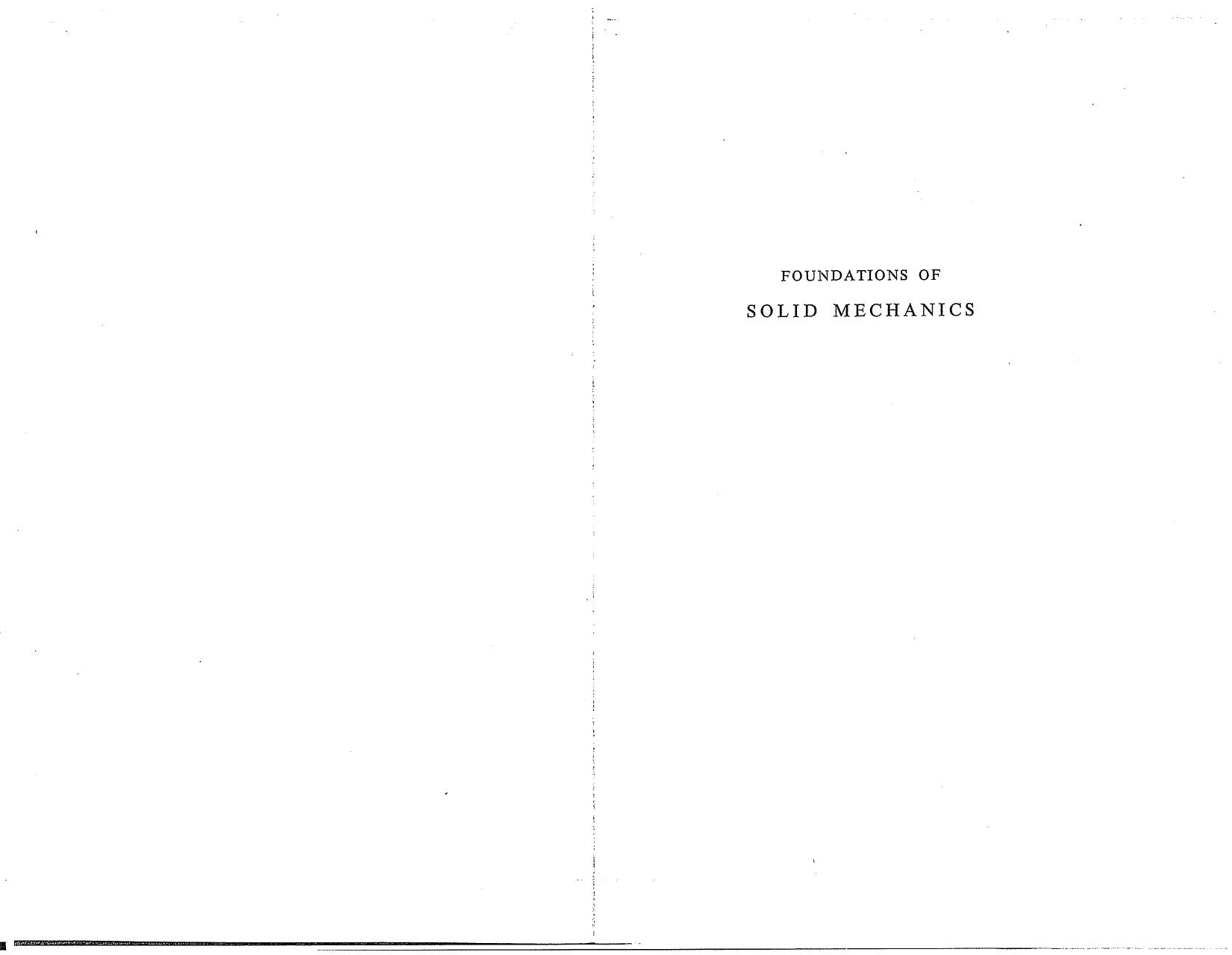 Structures by Foundations of solid mechanics Fung