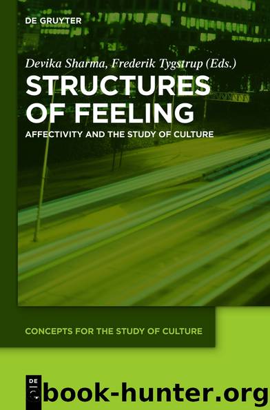 Structures of Feeling: Affectivity and the Study of Culture (Concepts for the Study of Culture (CSC)) by Devika Sharma & Frederik Tygstrup