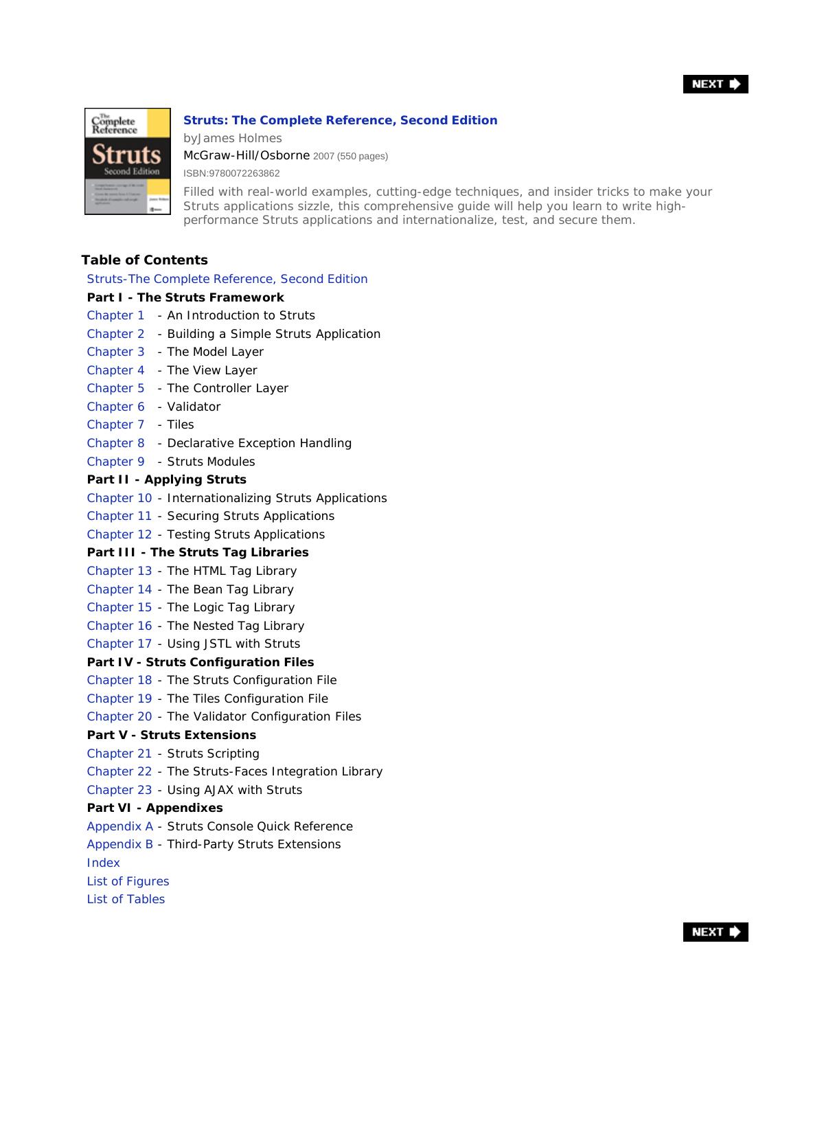 Struts: The Complete Reference by Nelson Ruest Danielle Ruest
