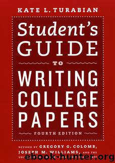 Student's Guide to Writing College Papers by Kate L. Turabian