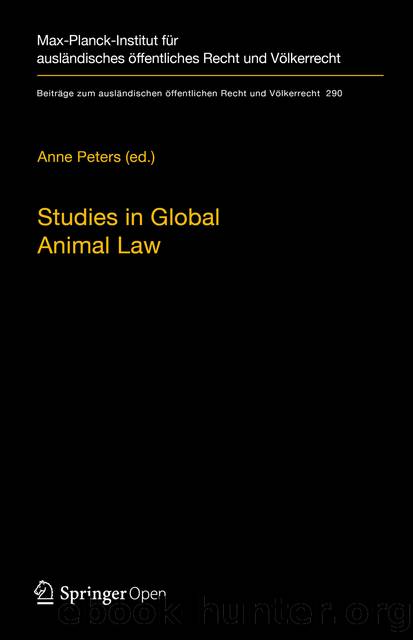 Studies in Global Animal Law by Unknown