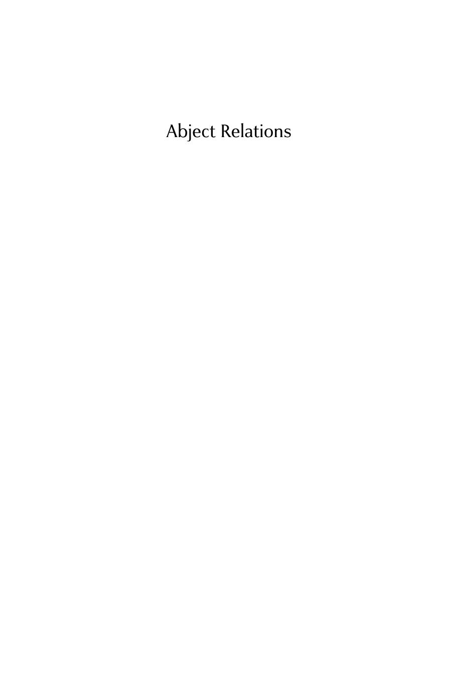 Studies in Medical Anthropology : Abject Relations : Everyday Worlds of Anorexia by Warin Megan(Author)