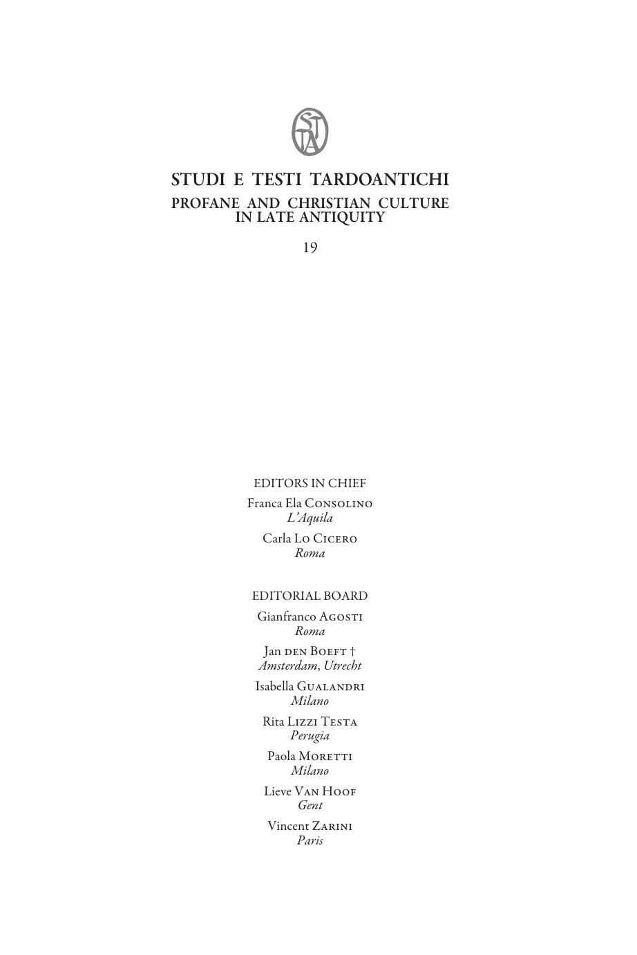 Studies in Theodore Anagnostes (Studi E Testi Tardoantichi: Profane and Christian Culture in Late Antiquity, 19) (English, French and German Edition) by Rafal Kosinski (editor) Adrian Szopa (editor)