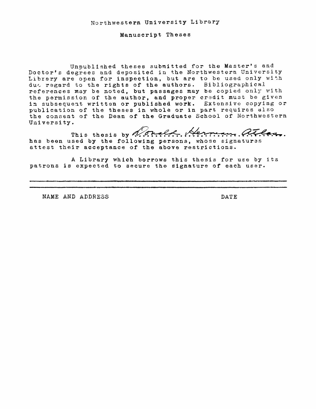 Studies in hyperproteinemia by Atlas Donald Herman