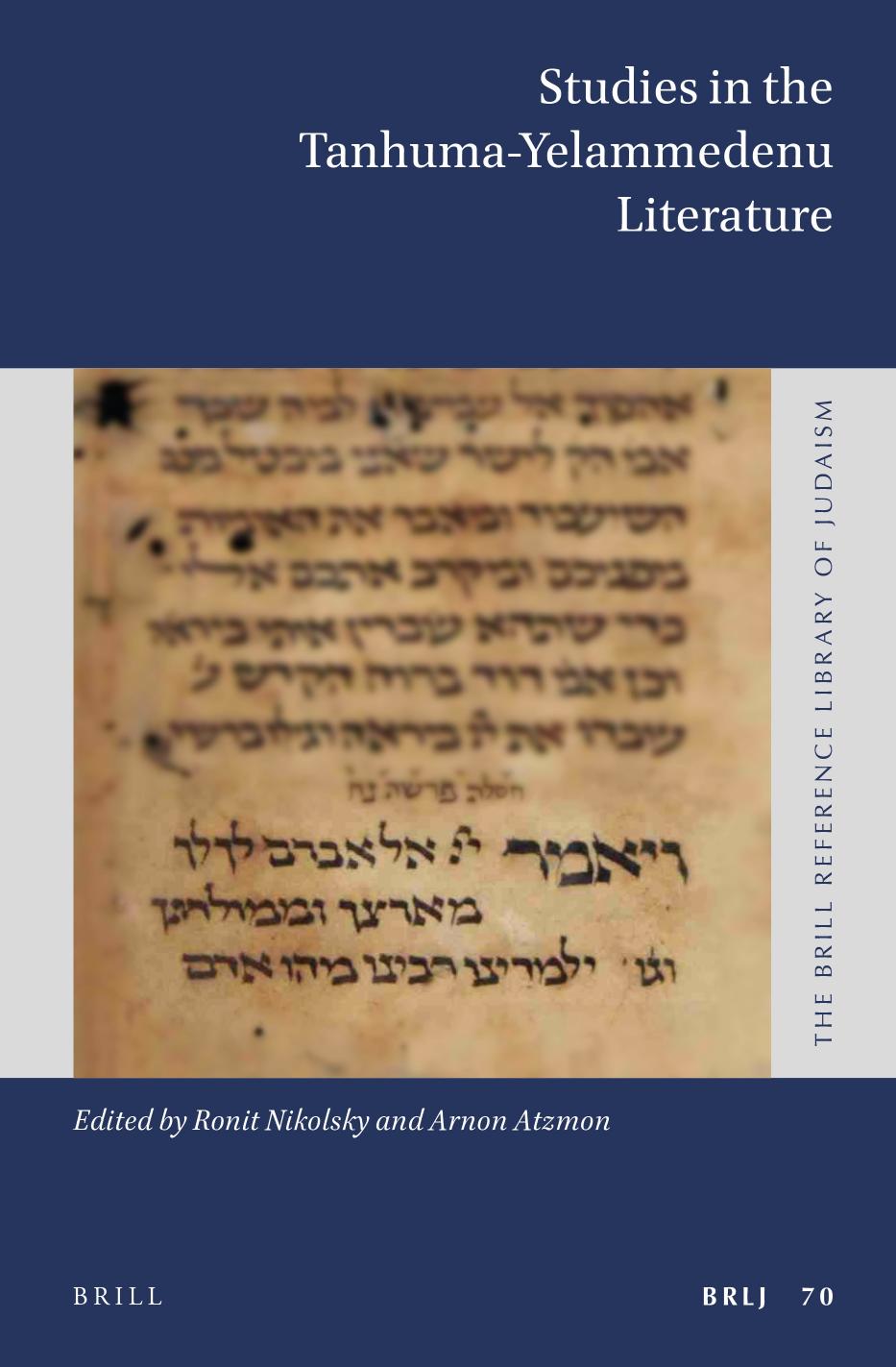 Studies in the Tanhuma-Yelammedenu Literature by Ronit Nikolsky & Arnon Atzmon