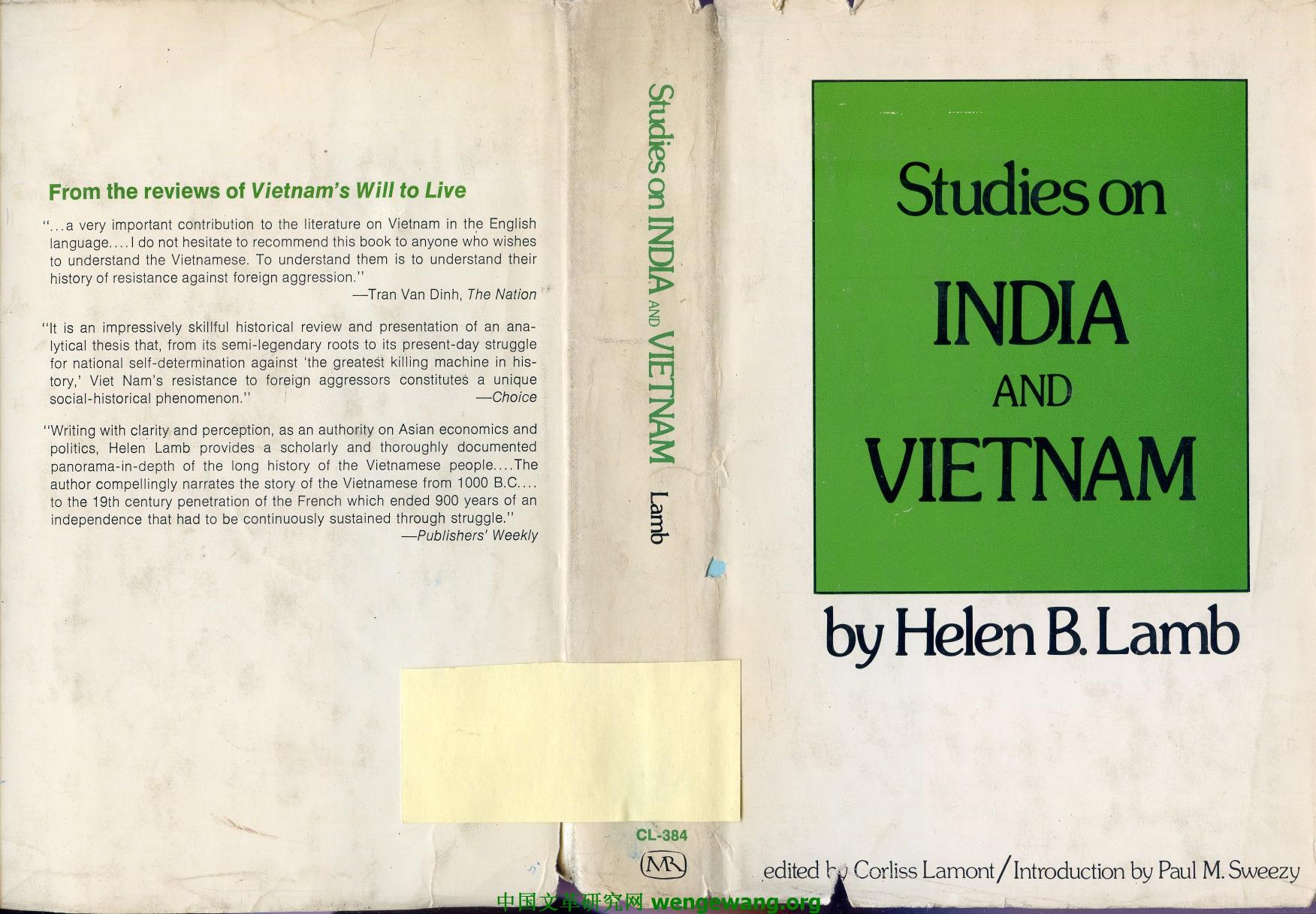 Studies on India and Vietnam by Unknown