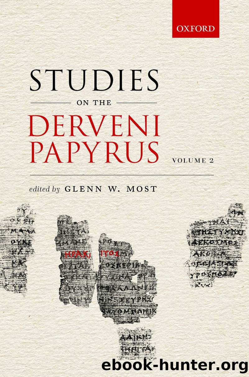 Studies on the Derveni Papyrus, Volume II by Glenn W. Most;