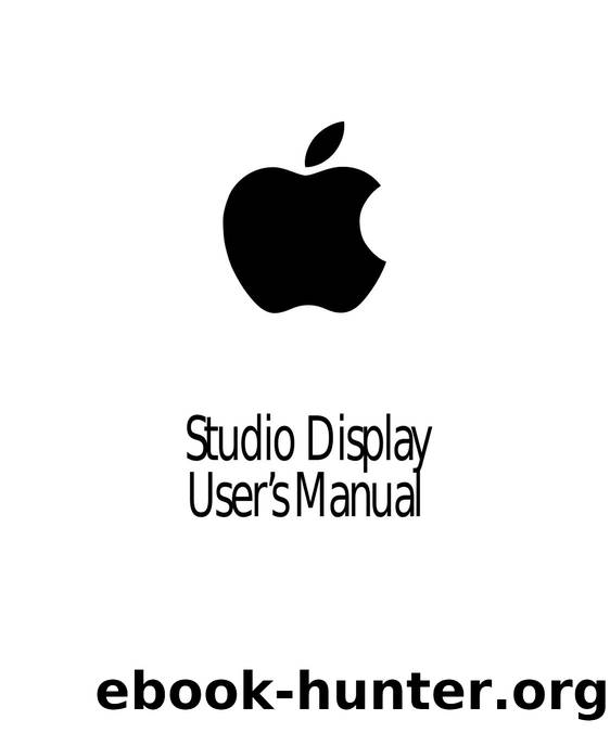 Studio Display User's Manual by Instructional Products