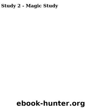 Study 2 - Magic Study by Snyder Maria V