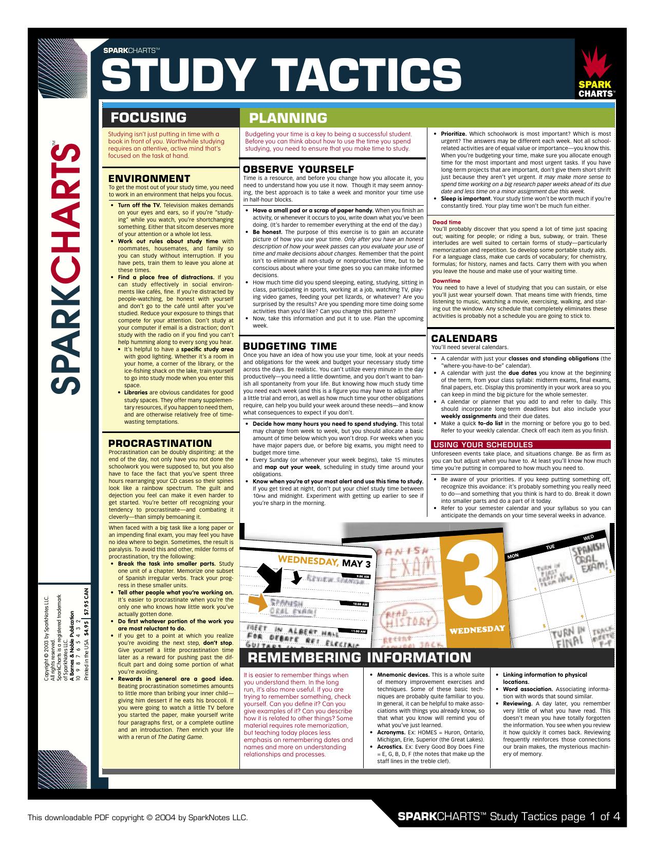 Study Tactics (spark) by Unknown