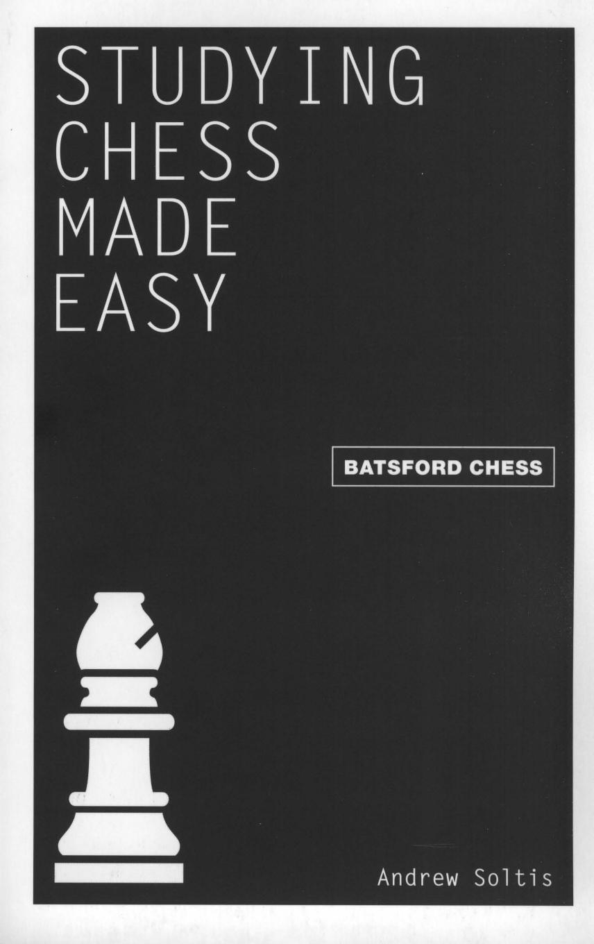 Studying Chess Made Easy (Batsford Chess) by Unknow